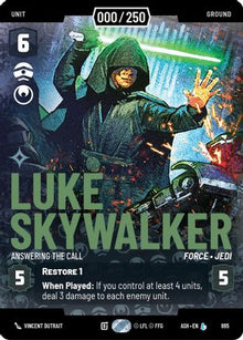 [SWU] Luke Skywalker - Answering the Call (Serialized) (895) - Ashes of the Empire Foil