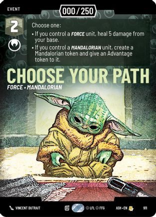 [SWU] Choose Your Path (Serialized) (911) - Ashes of the Empire Foil