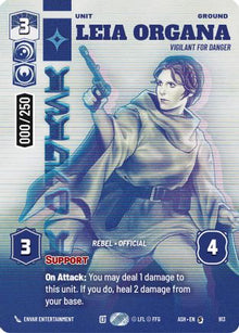 [SWU] Leia Organa - Vigilant for Danger (Serialized) (913) - Ashes of the Empire Foil