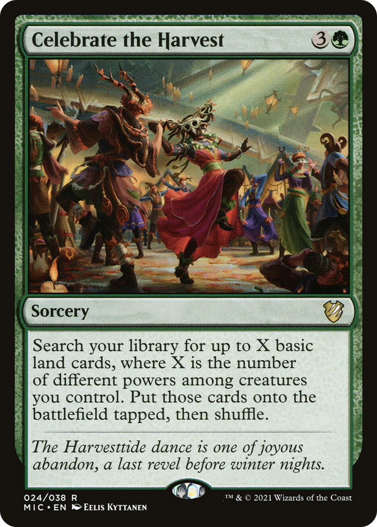{R} Celebrate the Harvest [Innistrad: Midnight Hunt Commander][MIC 024]