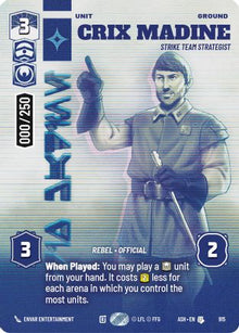 [SWU] Crix Madine - Strike Team Strategist (Serialized) (915) - Ashes of the Empire Foil