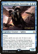 {R} Unesh, Criosphinx Sovereign [Hour of Devastation Prerelease Promos][PR HOU 052]