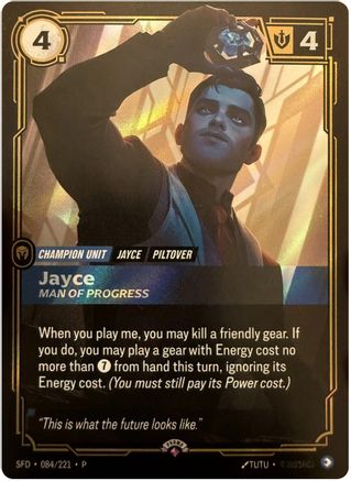 [RFB] Jayce - Man of Progress (Foil) (Promo) (084/221) - Riftbound Organized Play Promotional Cards