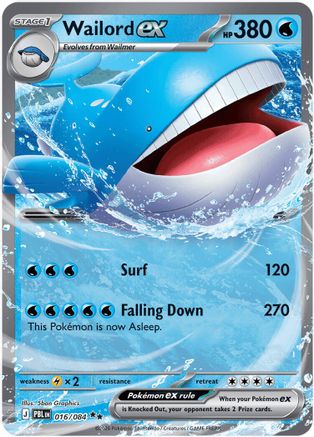 [PKM] Wailord ex - 016/084 [ME05: Pitch Black] Holofoil