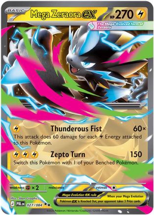[PKM] Mega Zeraora ex - 027/084 [ME05: Pitch Black] Holofoil