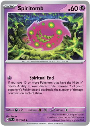 [PKM] Spiritomb - 35/null [ME05: Pitch Black] Reverse Holofoil