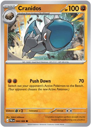 [PKM] Cranidos - 44/null [ME05: Pitch Black] Reverse Holofoil