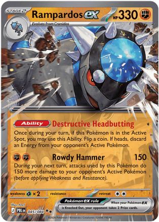 [PKM] Rampardos ex - 045/084 [ME05: Pitch Black] Holofoil
