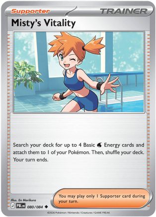 [PKM] Misty's Vitality - 080/084 [ME05: Pitch Black] Reverse Holofoil