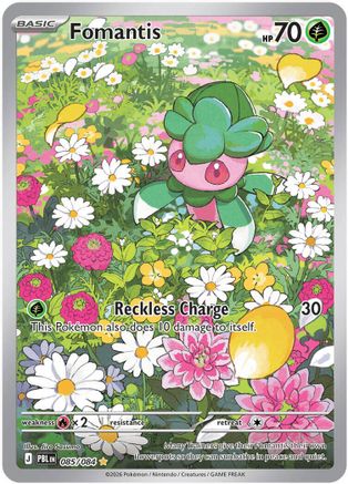 [PKM] Fomantis - 085/084 [ME05: Pitch Black] Holofoil