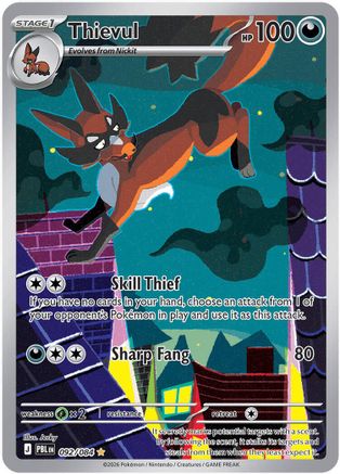 [PKM] Thievul - 092/084 [ME05: Pitch Black] Holofoil
