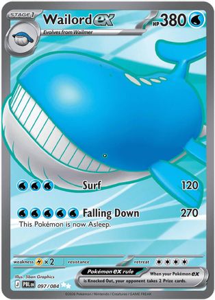 [PKM] Wailord ex - 097/084 [ME05: Pitch Black] Holofoil
