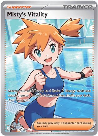 [PKM] Misty's Vitality - 111/084 [ME05: Pitch Black] Holofoil