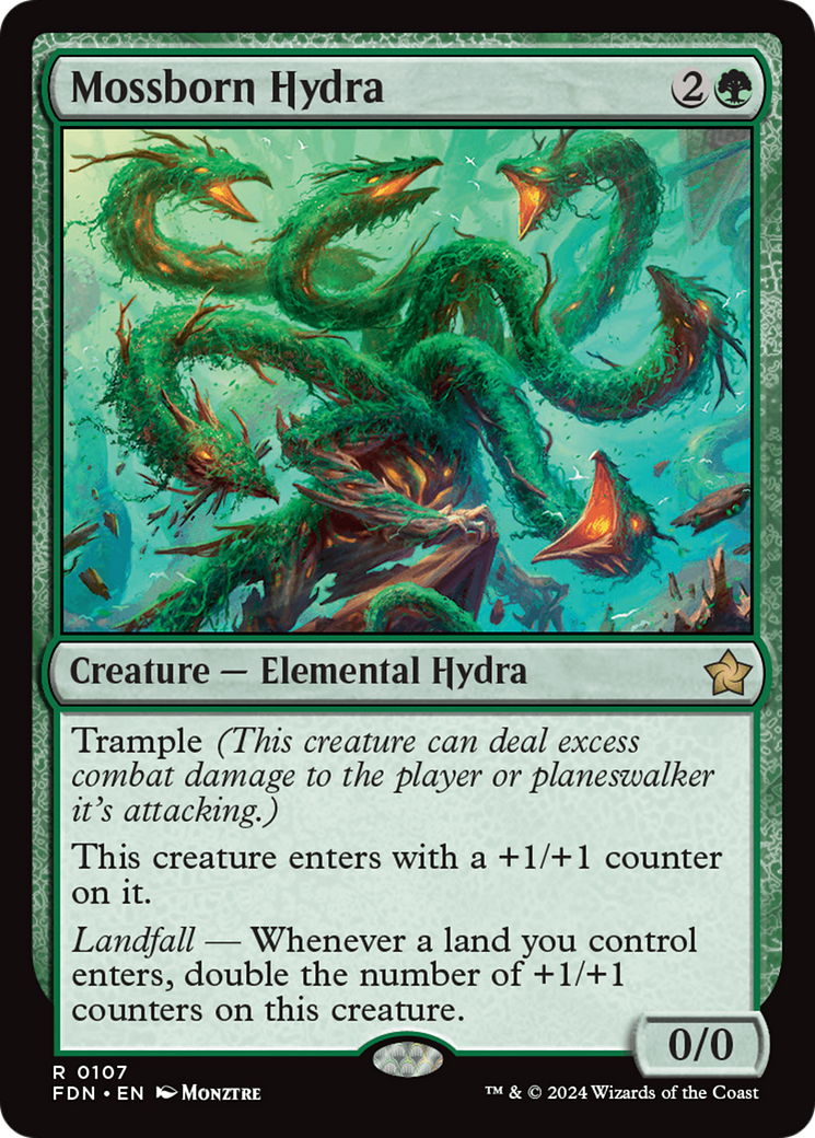 {@R} Mossborn Hydra [Foundations][FDN 107]