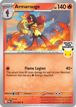 [PKM] Armarouge (What's Your Favorite Stamp) (012) Holofoil [Miscellaneous Cards & Products]