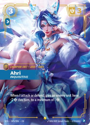 [RFB] Ahri, Inquisitive (Foil) (SP3/006) - Vendetta