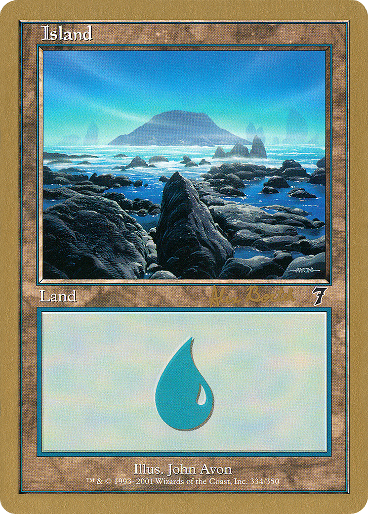 {B}[GB WC01 AB334] Island (ab334) (Alex Borteh) [World Championship Decks 2001]