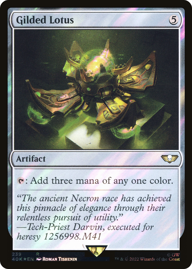 {R} Gilded Lotus (Surge Foil) [Universes Beyond: Warhammer 40,000][SF 40K 239]