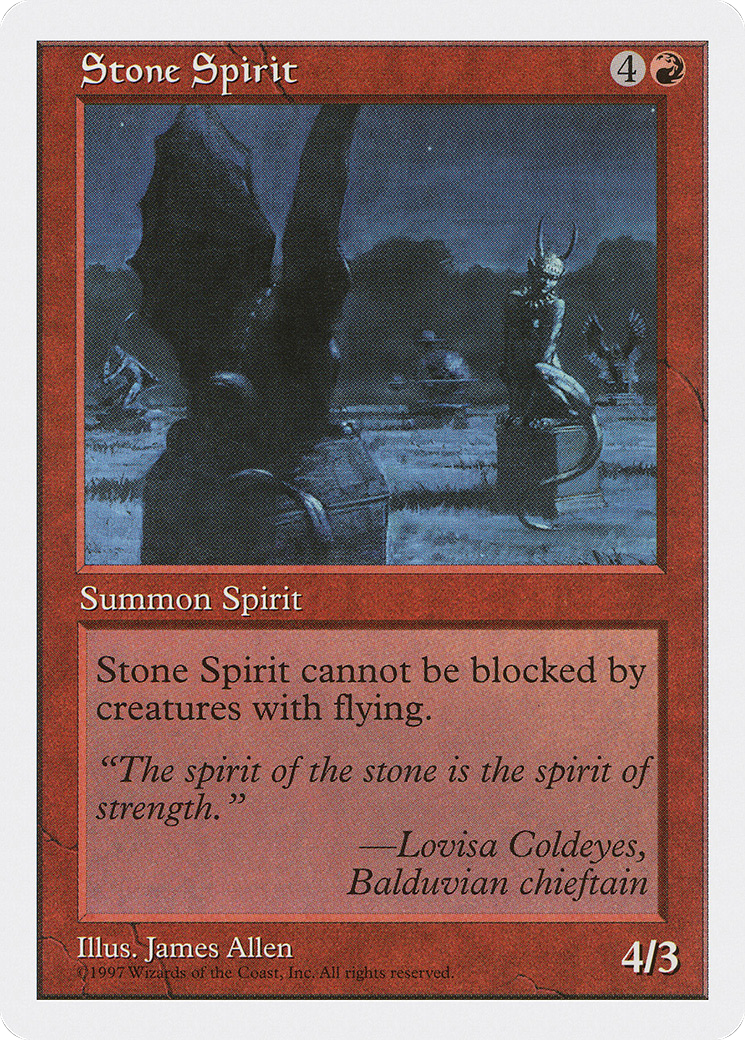 {C} Stone Spirit [Fifth Edition][5ED 271] - Misty Mountain Games