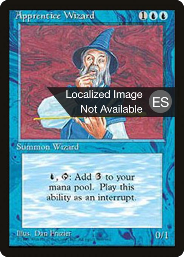 {F} Apprentice Wizard [Fourth Edition (Foreign Black Border)][FBB 4ED 061]