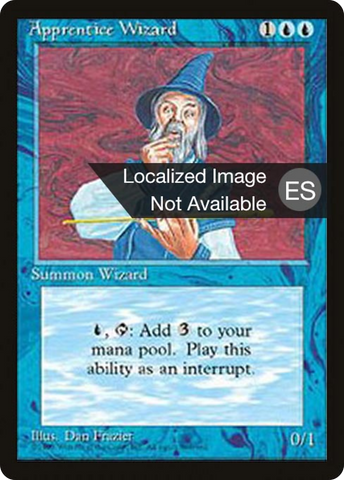 {F} Apprentice Wizard [Fourth Edition (Foreign Black Border)][FBB 4ED 061]