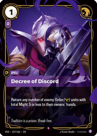 [RFB] Decree of Discord (Foil) (107/166) - Vendetta