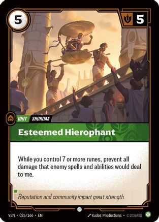 [RFB] Esteemed Hierophant (Foil) (025/166) - Vendetta