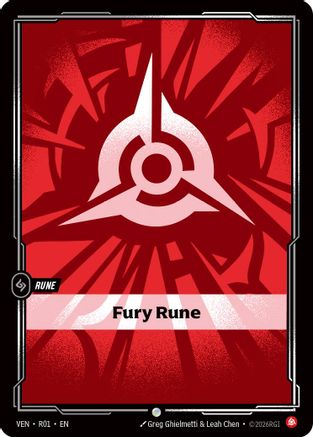 [RFB] Fury Rune (Foil) (R01) - Vendetta