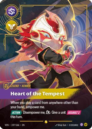 [RFB] Yordle, Kennen - Heart of the Tempest (Overnumbered) (Foil) (197/166) - Vendetta