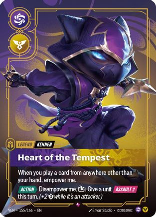 [RFB] Yordle, Kennen - Heart of the Tempest (Foil) (155/166) - Vendetta