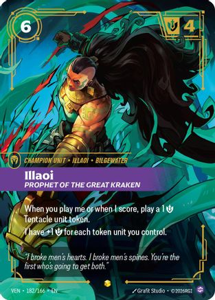 [RFB] Illaoi, Prophet of the Great Kraken (Overnumbered) (Foil) (182/166) - Vendetta
