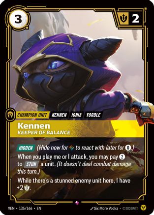 [RFB] Kennen, Keeper of Balance (Foil) (135/166) - Vendetta