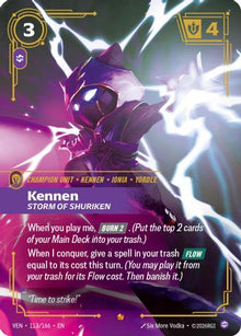[RFB] Kennen, Storm of Shuriken (Foil) (113/166) - Vendetta