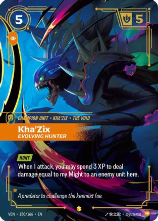 [RFB] Kha'Zix, Evolving Hunter (Foil) (180/166) - Vendetta