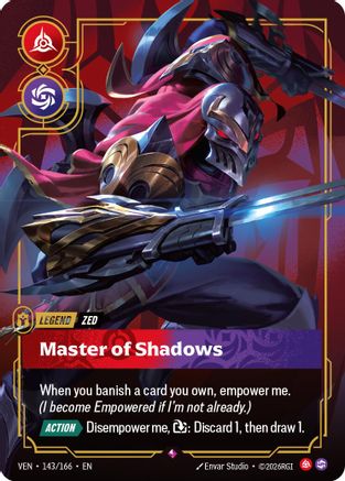 [RFB] Zed - Master of Shadows (Foil) (143/166) - Vendetta
