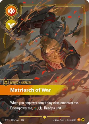 [RFB] Ambessa - Matriarch of War (Overnumbered) (Foil) (196/166) - Vendetta
