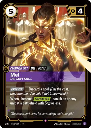 [RFB] Mel, Defiant Soul (Foil) (110/166) - Vendetta