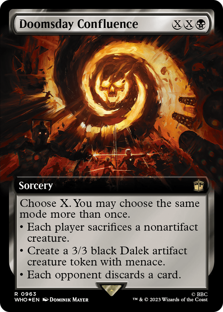 {R} Doomsday Confluence (Extended Art) (Surge Foil) [Doctor Who][WHO 963]