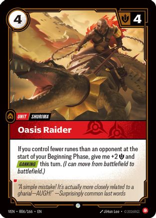 [RFB] Oasis Raider (Foil) (006/166) - Vendetta