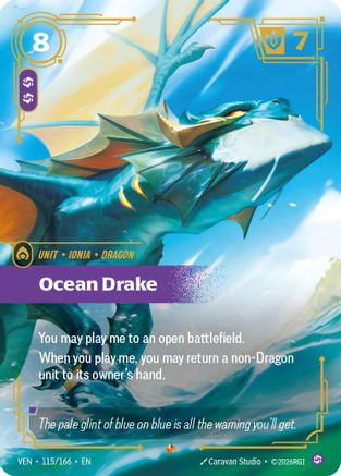 [RFB] Ocean Drake (Foil) (115/166) - Vendetta
