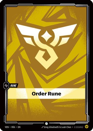 [RFB] Order Rune (Foil) (R06) - Vendetta