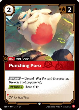 [RFB] Punching Poro (Foil) (007/166) - Vendetta