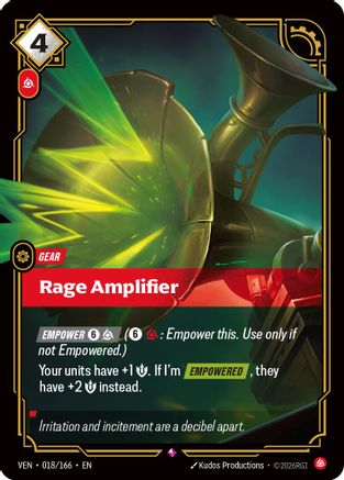 [RFB] Rage Amplifier (Foil) (018/166) - Vendetta