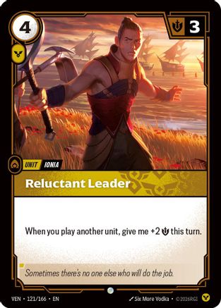[RFB] Reluctant Leader (Foil) (121/166) - Vendetta