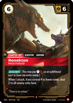 [RFB] Renekton, Rage Fueled (Foil) (019/166) - Vendetta