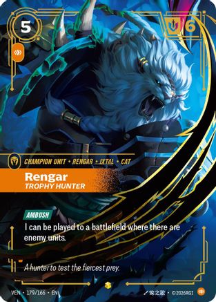 [RFB] Rengar, Trophy Hunter (Foil) (179/166) - Vendetta