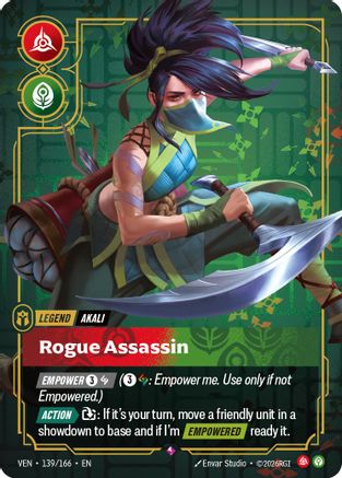 [RFB] Akali - Rogue Assassin (Foil) (139/166) - Vendetta