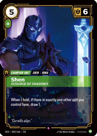 [RFB] Shen, Scourge of Shadows (Foil) (042/166) - Vendetta