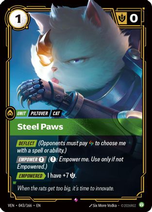 [RFB] Steel Paws (Foil) (043/166) - Vendetta