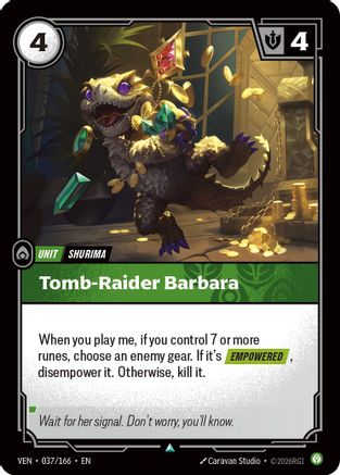[RFB] Tomb-Raider Barbara (Foil) (037/166) - Vendetta
